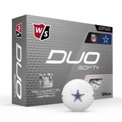 Wilson Staff Duo Soft + NFL Team Licensed Golf Balls -Golf Clubs Sales Shop 1c393973a60694d6ac5aae723f142319588cbf02 WGWP500DL 9 Duo Soft Plus Box RT Hero NFL Dallas Lockup