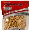 ProActive Premium Sports Hardwood Golf Tees 2.125" 80 Count -Golf Clubs Sales Shop 2.125 natural 80 count