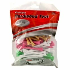 ProActive Premium Sports Hardwood Golf Tees 2.75" -Golf Clubs Sales Shop 2.75 Mixed 100