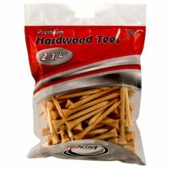 ProActive Premium Sports Hardwood Golf Tees 2.75" -Golf Clubs Sales Shop 2.75 Natural 100