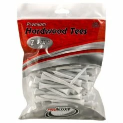 ProActive Premium Sports Hardwood Golf Tees 2.75" -Golf Clubs Sales Shop 2.75 White 100