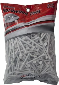 CaddiesShack ProActive Premium Sports Hardwood Golf Tees 2.75" 500 Count 7 CaddiesShack ProActive Premium Sports Hardwood Golf Tees 2.75" 500 Count -Golf Clubs Sales Shop 2.75 White 500