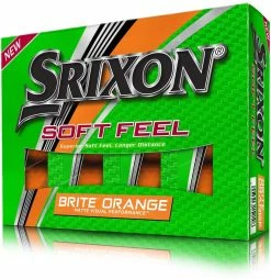 Cleveland Golf Srixon Soft Feel Brite Matte Color Golf Balls -Golf Clubs Sales Shop 2019SoftFeelBritte Orange Box0