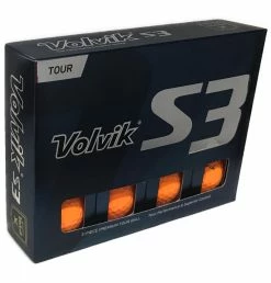 Volvik S3 Tour Performance Golf Balls -Golf Clubs Sales Shop 2019 S3 Orange Box