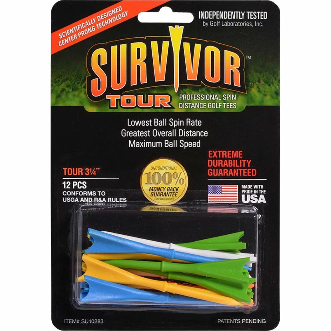 Proactive Survivor Professional Spin Distance Golf Tees 3 Proactive Survivor Professional Spin Distance Golf Tees