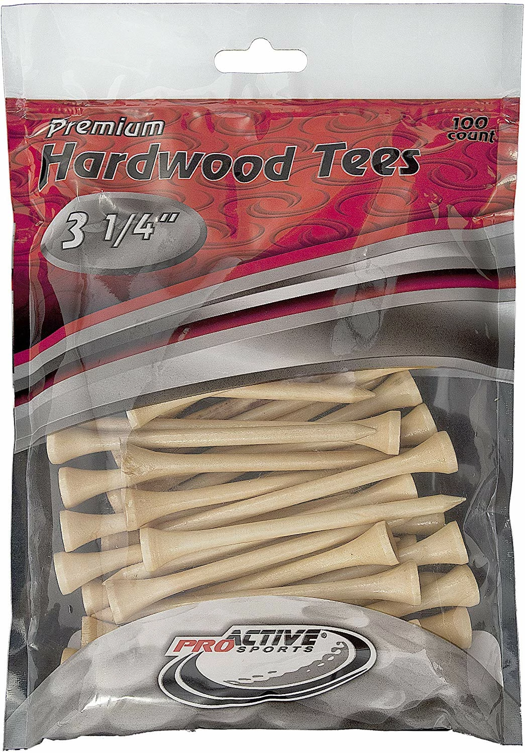 CaddiesShack ProActive Premium Sports Hardwood Golf Tees 3.25" 100 Count 4 CaddiesShack ProActive Premium Sports Hardwood Golf Tees 3.25" 100 Count - Image 2