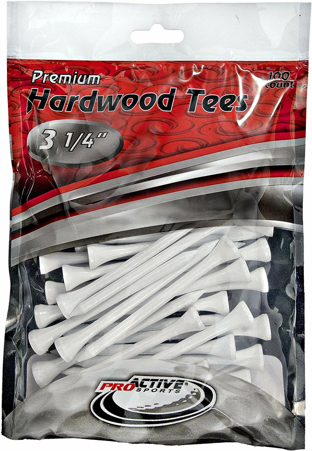 CaddiesShack ProActive Premium Sports Hardwood Golf Tees 3.25" 100 Count 3 CaddiesShack ProActive Premium Sports Hardwood Golf Tees 3.25" 100 Count
