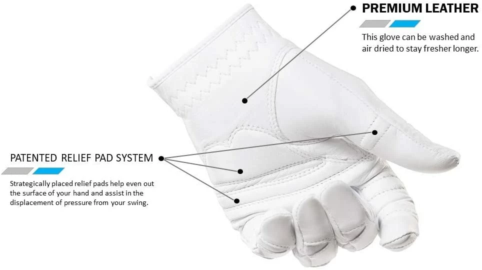 Bionic Golf Women's StableGrip Glove - White 7 Bionic Golf Women's StableGrip Glove - White - Image 5