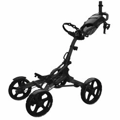 Proactive Clicgear Golf 4-Wheel Push Cart Model 8.0+ -Golf Clubs Sales Shop 8.0 Black Unfolded