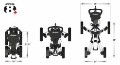 Proactive Clicgear Golf 4-Wheel Push Cart Model 8.0+ -Golf Clubs Sales Shop 8.0 Details