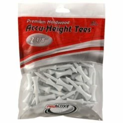 ProActive Sports Premium Hardwood Accu-Height Golf Tees -Golf Clubs Sales Shop Accu Height Tees 2.125 a