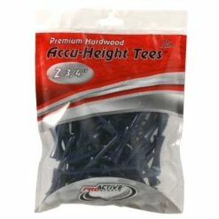 ProActive Sports Premium Hardwood Accu-Height Golf Tees -Golf Clubs Sales Shop Accu Height Tees 2.75 a