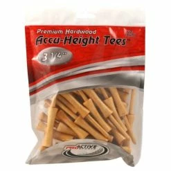 ProActive Sports Premium Hardwood Accu-Height Golf Tees -Golf Clubs Sales Shop Accu Height Tees 3.25 a
