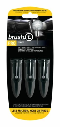 J And M Brush-t Golf Original Brush Tees -Golf Clubs Sales Shop Black