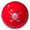 CaddiesShack Custom Jolly Rogers Skull & Crossbones Volvik Crystal Golf Balls -Golf Clubs Sales Shop Crystal Red Logo
