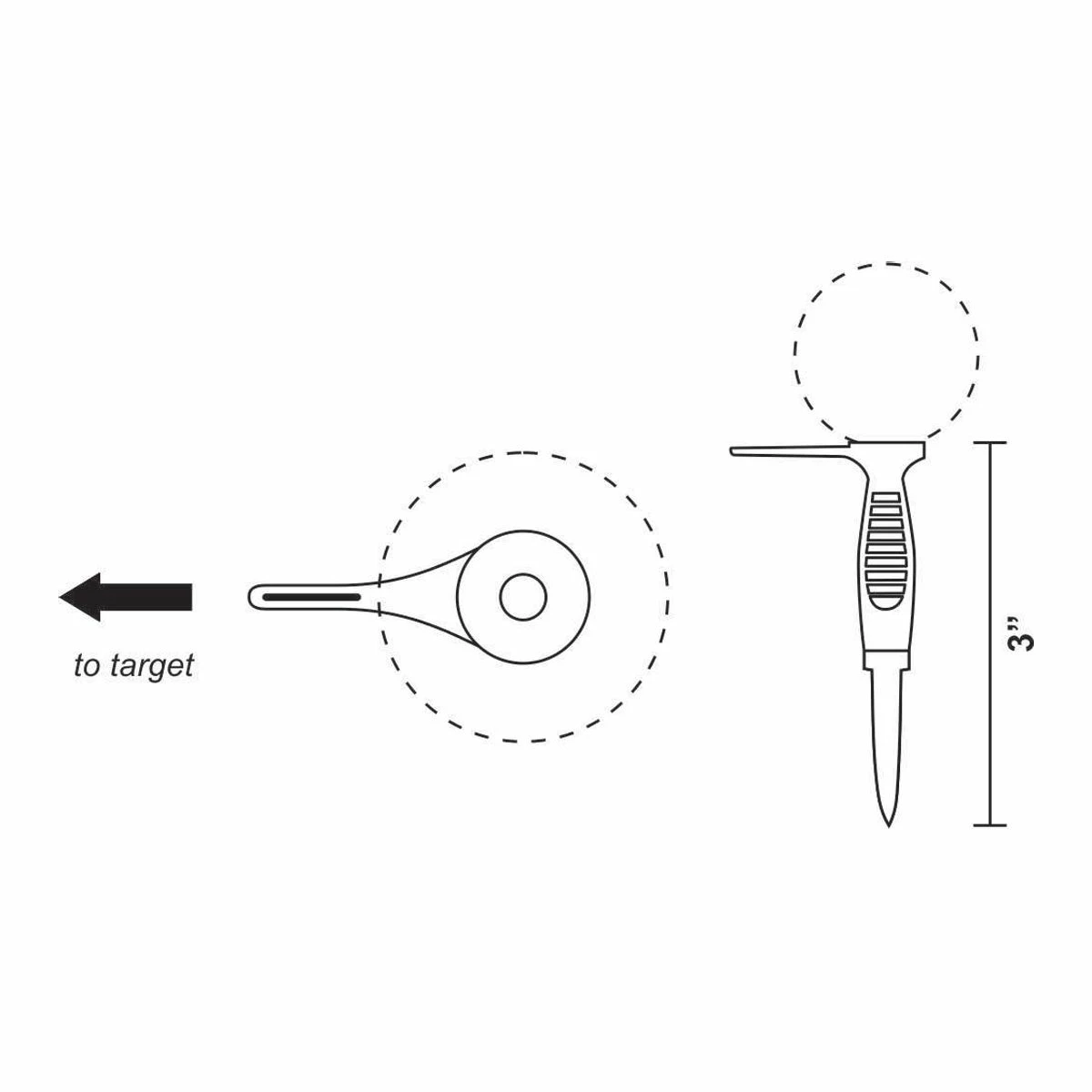 Hireko FlexTee AlignTee Flexible Golf Tees (4 Pack) 4 Hireko FlexTee AlignTee Flexible Golf Tees (4 Pack) - Image 2