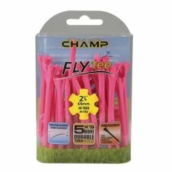 CaddiesShack Champ Fly Tees 2.75" Plastic Golf Tees 17 CaddiesShack Champ Fly Tees 2.75" Plastic Golf Tees -Golf Clubs Sales Shop Flytee 2.75 pink