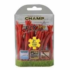 CaddiesShack Champ Fly Tees 2.75" Plastic Golf Tees 18 CaddiesShack Champ Fly Tees 2.75" Plastic Golf Tees -Golf Clubs Sales Shop Flytee 2.75 red