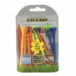 CaddiesShack Champ Fly Tees 2.75" Plastic Golf Tees 12 CaddiesShack Champ Fly Tees 2.75" Plastic Golf Tees -Golf Clubs Sales Shop Flytee 2.75 variety