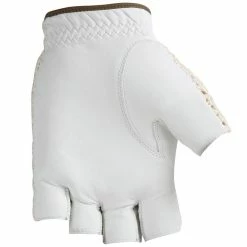 J&M HJ Golf Half Finger Cotton Knit & Leather Gloves 7 J&M HJ Golf Half Finger Cotton Knit & Leather Gloves -Golf Clubs Sales Shop HJ Golf Half Finger Glove 2