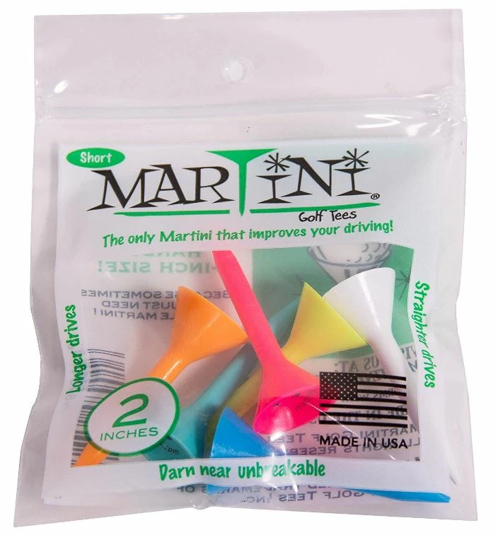 J&M Martini Tees - 2" - 6 Pack 3 J&M Martini Tees - 2" - 6 Pack