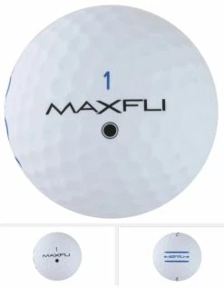 Golf Works Maxfli SoftFli Matte Finsih Golf Balls -Golf Clubs Sales Shop MatteWhite1
