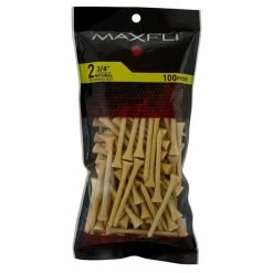 Golf Works Maxfli 2.75" Golf Tees 11 Golf Works Maxfli 2.75" Golf Tees -Golf Clubs Sales Shop MaxfliTees 2.75 100NaturalWood