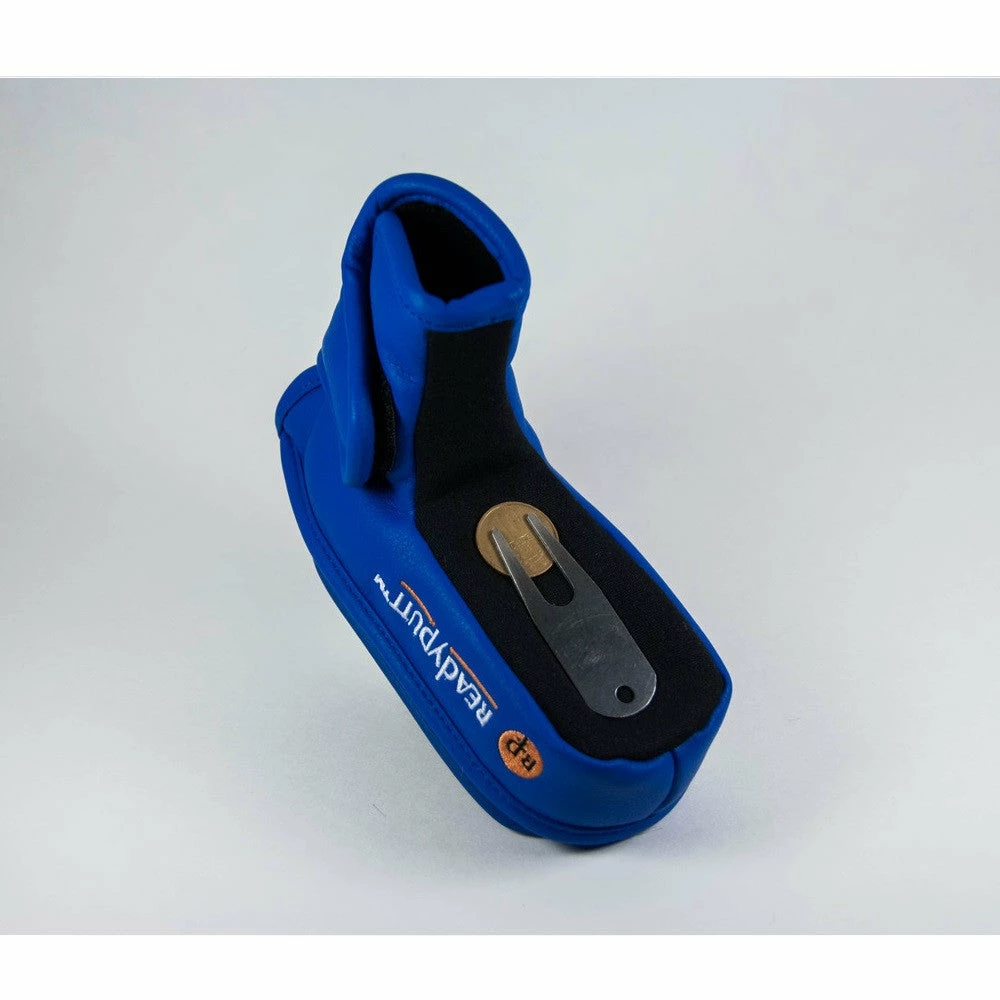 ReadyPutt Blade Mid-Mallet Putter Head Cover With Ball Cleaner - Royal Blue 4 ReadyPutt Blade Mid-Mallet Putter Head Cover With Ball Cleaner - Royal Blue - Image 2