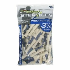 J And M Pride Professional Tee System Two Piece Step Tee -Golf Clubs Sales Shop PTSStepTees NaturalBlue3.25