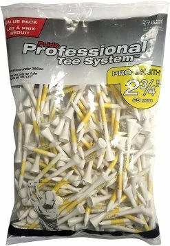 J And M Pride Professional Tee System ProLength Golf Tees 30 J And M Pride Professional Tee System ProLength Golf Tees -Golf Clubs Sales Shop PTS ProLength White 2.75 175