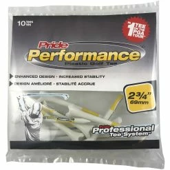 J&M Pride Performance Plastic PTS Golf Tees -Golf Clubs Sales Shop Pride Performance 234 White 10ct 87876