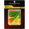 Golf Works Maxfli Pronged High-Visibility Golf Tees - 40 Pack -Golf Clubs Sales Shop ProngedHighVisibilityGolfTees 40pack