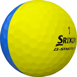 Cleveland Golf Srixon Q-Star Tour Divide Golf Balls - Dozen -Golf Clubs Sales Shop Q StarDivideBlueYellowBall1