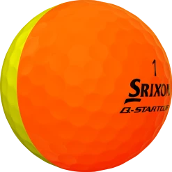 Cleveland Golf Srixon Q-Star Tour Divide Golf Balls - Dozen -Golf Clubs Sales Shop Q StarDivideOrangeYellowBall1
