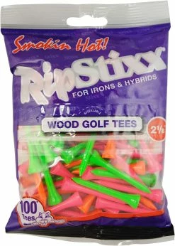 CaddiesShack RIPStixx Golf Tees - 2.125" -Golf Clubs Sales Shop RIPStixx2.125 CitrusMix