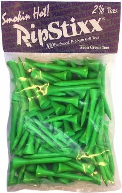 CaddiesShack RIPStixx Golf Tees - 2.125" -Golf Clubs Sales Shop RIPStixx2.125 Green