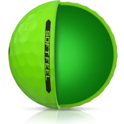 Cleveland Golf Srixon Soft Feel Brite Matte Color Golf Balls -Golf Clubs Sales Shop SOFTFEEL13 BRITEGREEN QUARTERVIEW Reflection