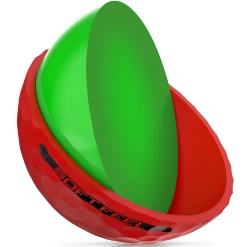 Cleveland Golf Srixon Soft Feel Brite Matte Color Golf Balls -Golf Clubs Sales Shop SOFTFEEL13 BRITERED FLIPPEDCORE Reflection