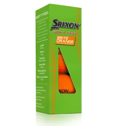 Cleveland Golf Srixon Soft Feel Brite Matte Color Golf Balls -Golf Clubs Sales Shop SOFTFEELBriteOrange13 Sleeve FLIP reflection