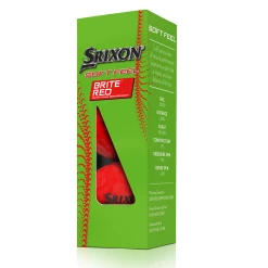 Cleveland Golf Srixon Soft Feel Brite Matte Color Golf Balls -Golf Clubs Sales Shop SOFTFEELBriteRed13 Sleeve reflection
