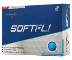 Golf Works Maxfli SoftFli Matte Finsih Golf Balls -Golf Clubs Sales Shop SoftFli Matte Blue Box