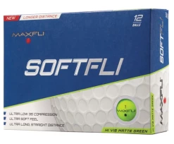 Golf Works Maxfli SoftFli Matte Finsih Golf Balls -Golf Clubs Sales Shop SoftFli Matte Green Box