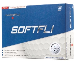 Golf Works Maxfli SoftFli Matte Finsih Golf Balls -Golf Clubs Sales Shop SoftFli Matte White Box