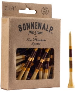 Sun Mountain Sonnenalp Mid-Stripe Golf Tees -Golf Clubs Sales Shop Sonnenalp TeesCabin