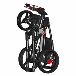 TGIB Spin It Golf Easy Drive 3-Wheel Push Cart -Golf Clubs Sales Shop SpinitEasyFold Folded