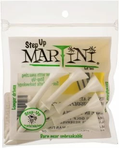 J&M Martini Tees - Step Up Tees 15 J&M Martini Tees - Step Up Tees -Golf Clubs Sales Shop StepUp White