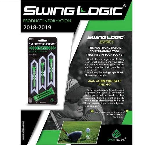 J&M Swing Logic EFX Target And Alignment Tee System -Golf Clubs Sales Shop SwingLogicEFX 854372008009 66033