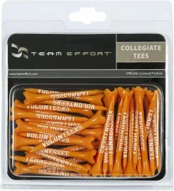 WinCraft Team Effort Collegiate Golf Tees 40 Pack -Golf Clubs Sales Shop Tennesee Volunteers Tees