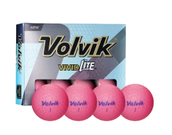 Volvik Vivid Lite Matte Finish Golf Balls - Sale! 12 Volvik Vivid Lite Matte Finish Golf Balls - Sale! -Golf Clubs Sales Shop Vivid Lite Pink