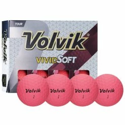 Volvik Vivid Soft Matte Urethane Golf Balls -Golf Clubs Sales Shop Vivid Soft Pink
